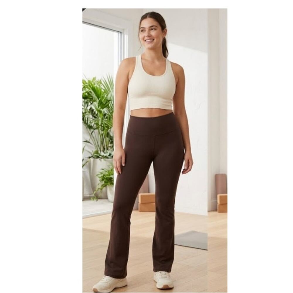OFFLINE by Aerie The Hugger High Waisted Bootcut Leggings Brown XL NWOT